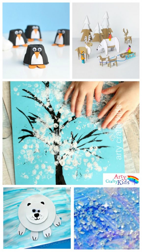16 Easy Winter Crafts for Kids - Arty Crafty Kids - Winter Crafting Fun